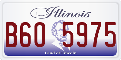 IL license plate B605975