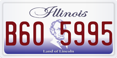 IL license plate B605995