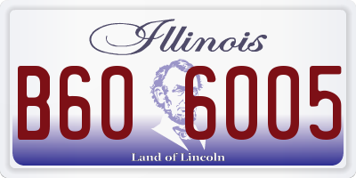 IL license plate B606005