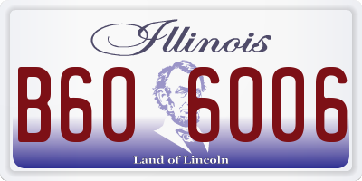 IL license plate B606006