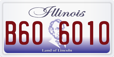 IL license plate B606010