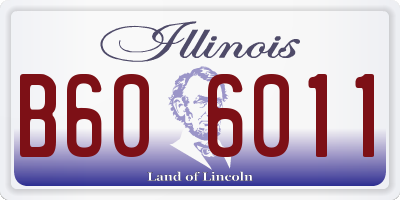 IL license plate B606011