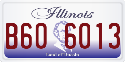 IL license plate B606013