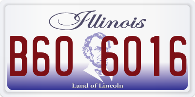 IL license plate B606016