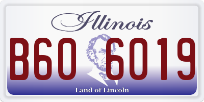 IL license plate B606019