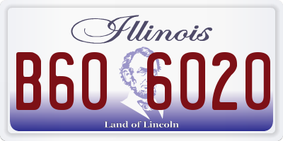 IL license plate B606020