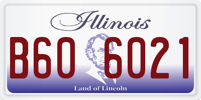 IL license plate B606021