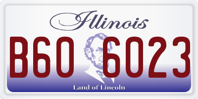 IL license plate B606023