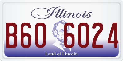 IL license plate B606024