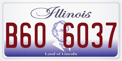 IL license plate B606037