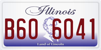 IL license plate B606041