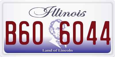 IL license plate B606044