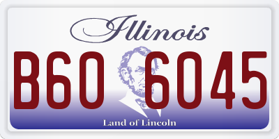 IL license plate B606045