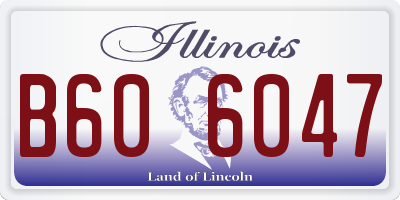 IL license plate B606047
