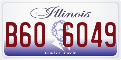 IL license plate B606049