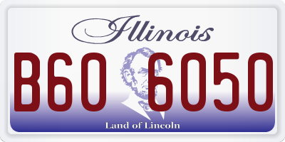 IL license plate B606050