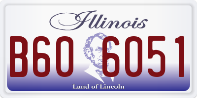IL license plate B606051
