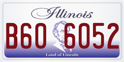 IL license plate B606052