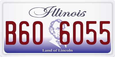 IL license plate B606055