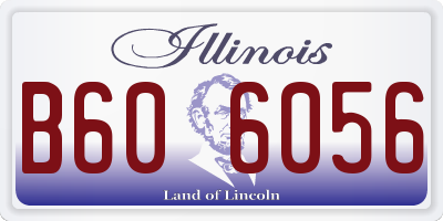 IL license plate B606056