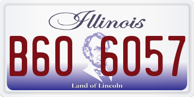 IL license plate B606057