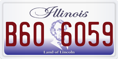 IL license plate B606059