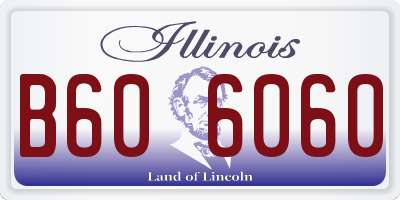 IL license plate B606060