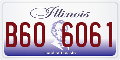 IL license plate B606061