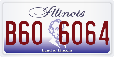 IL license plate B606064