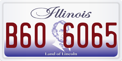 IL license plate B606065