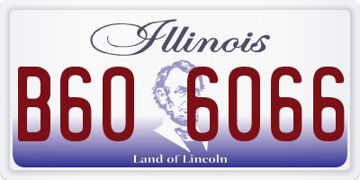 IL license plate B606066