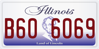 IL license plate B606069
