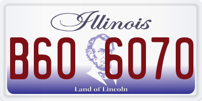 IL license plate B606070