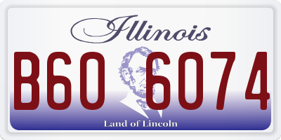 IL license plate B606074