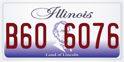 IL license plate B606076