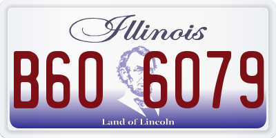 IL license plate B606079