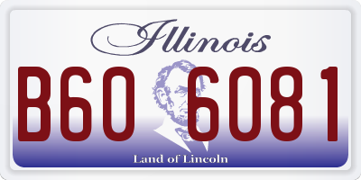 IL license plate B606081