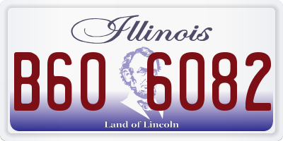 IL license plate B606082