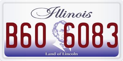 IL license plate B606083