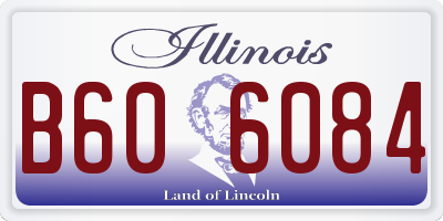 IL license plate B606084