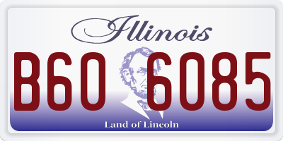 IL license plate B606085