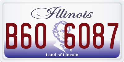 IL license plate B606087