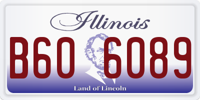 IL license plate B606089