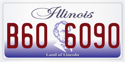 IL license plate B606090