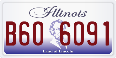 IL license plate B606091