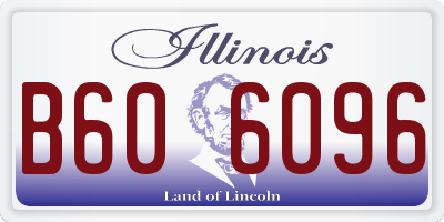 IL license plate B606096