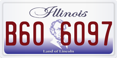 IL license plate B606097
