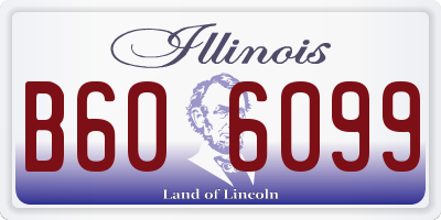 IL license plate B606099