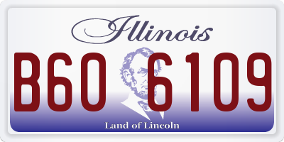IL license plate B606109