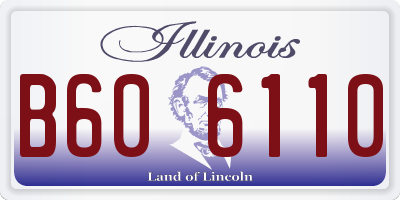 IL license plate B606110